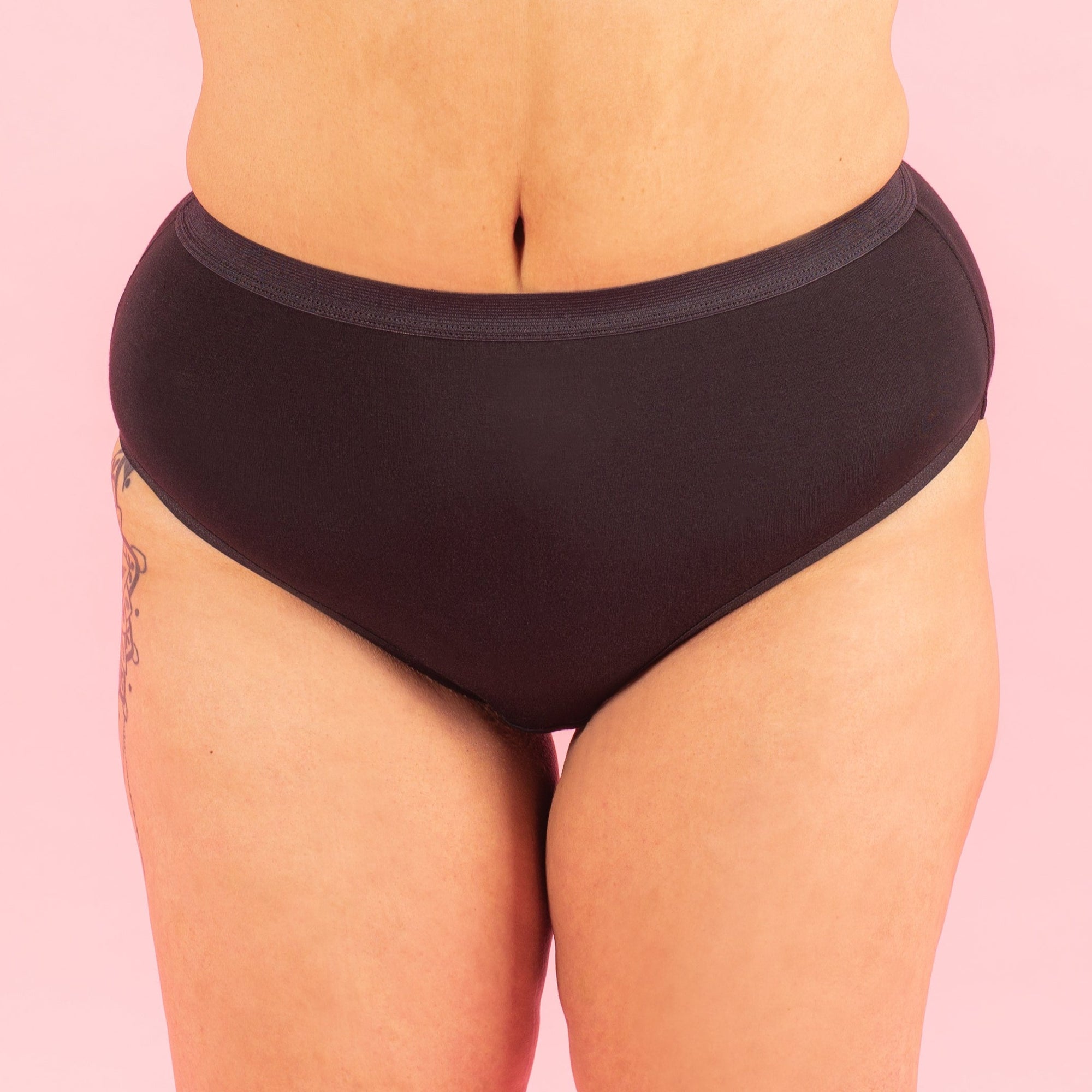 Pack de 2 Calzón Daria (gris y negro) - Calzón de uso diario - No absorbe flujo menstrual